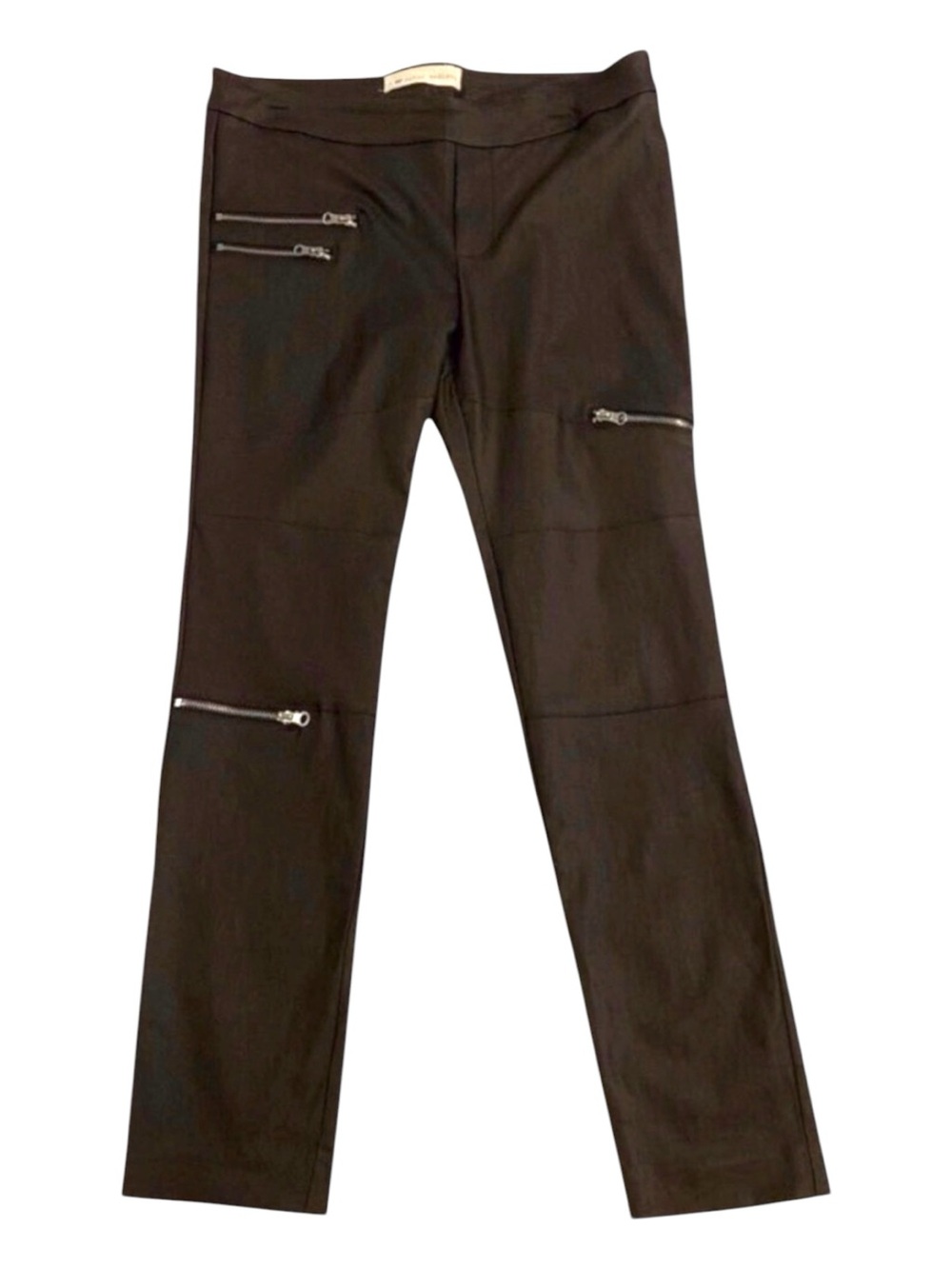I love Taylor Madison pants ILTM brown silky flattering coated stretch XL layer